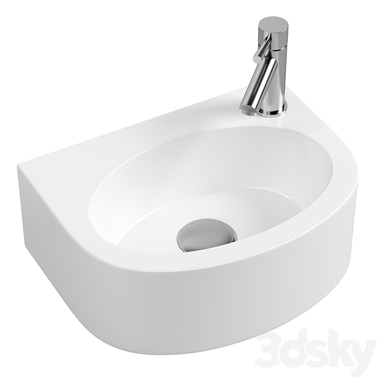 Wash-hand basin SantiLine SL-2019（model:4231709_Oval_Corona）