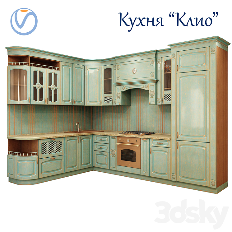 Kitchen set Klio_shop front,fau00e7ade with patina,classical facade,balusters,classical cuisine,kitchen set,kitchen（model:115851