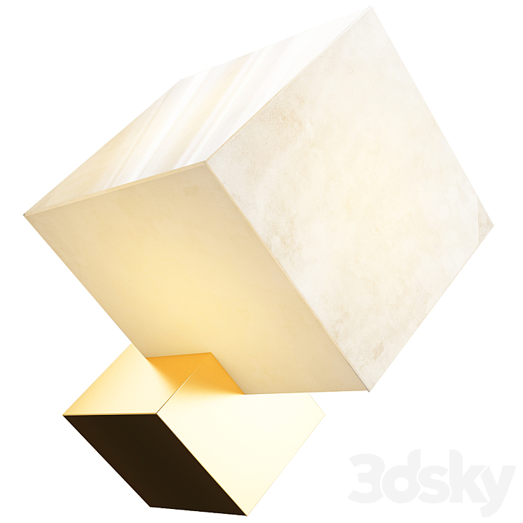 OBSCUR Wall_（model:3529852）led,wall,light,cubic,shape,marble,shade