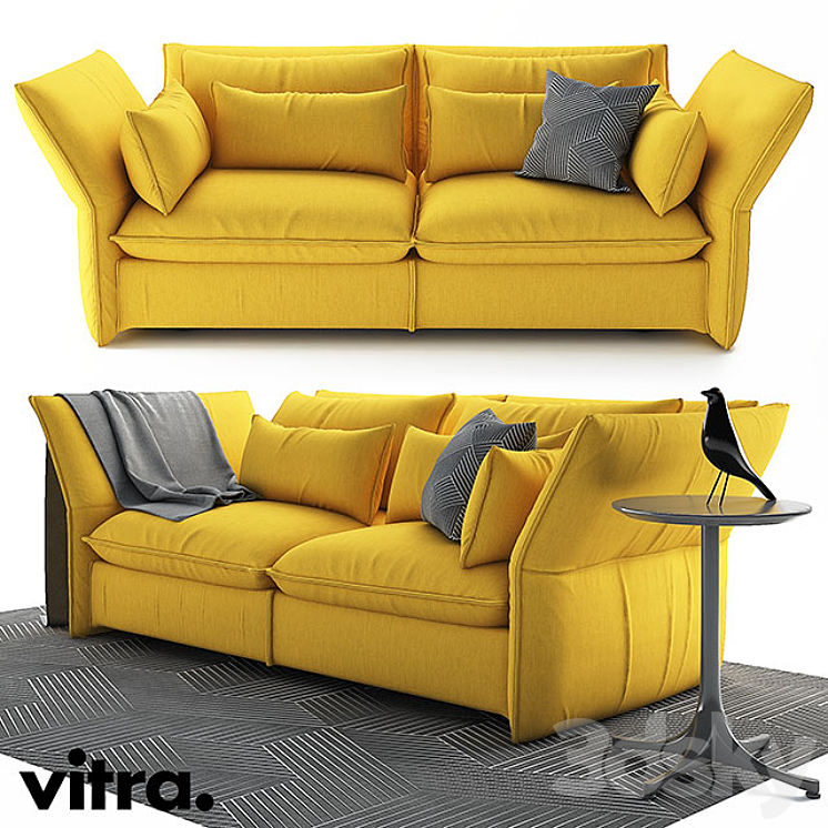 Vitra Mariposa sofa_（model:1622247）vitra,mariposa,sofa,side table,nelson,table,eames,home bird
