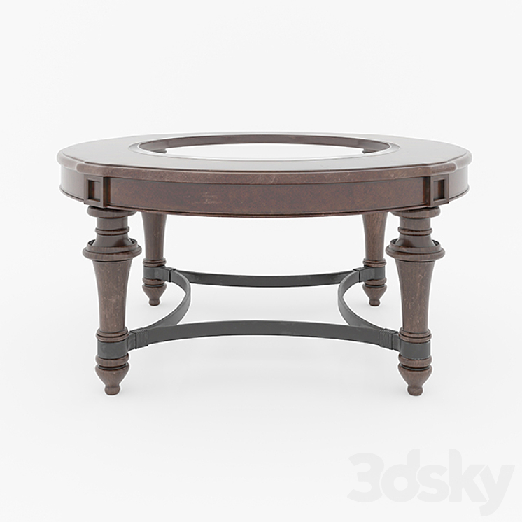 Kingston Plantation Round Cocktail Table_（model:2587357）cocktail,wood,glass,liberty,shape