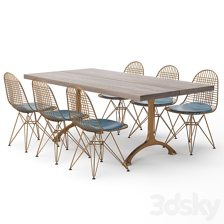 Dining Table 123_（model:3638528）maiden,eames,dkr,wire,vitra,ghent,replica,ray,eiffel