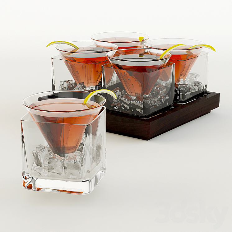 Cocktail with lemon_cocktail,drink,bar,martini,alcoholic,decor（model:1009114）
